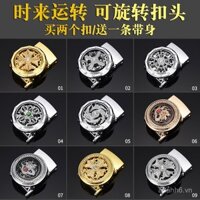 Thịnh Vượng Đến Với Khóa Thắt Lưng Nam Đính Kim Cương Tự Động Chiều Rộng Đầu Khóa 3.5cm Khóa Thắt Lưng Xoay Khe Khóa Thắt Lưng Quần