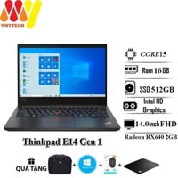 Thinkpad E14 Gen 1, Core i5-10210U, Ram 16GB, SSD 512GB, Card VGA Radeon RX640 2GB, 14inch FHD IPS