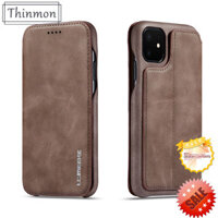 Thinmon Flip Ốp Da Cho iPhone 11/iPhone 11 Pro/iPhone 11 Pro Max Giá Đỡ Đóng Bằng Nam Châm Chức Năng Khe Cắm Thẻ Bọc Ví LazadaMall