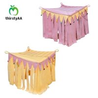 Thirstyaa Chuột Lang Thú Cưng Lều Rèm Peekaboo Đồ Chơi Thỏ