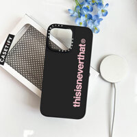 Thisisneverthat Nhãn Chữ Cái Gương Vỏ Cho IPhone 11 12 13 12Pro 14PLUS 15 Pro Max Vỏ Sạc Từ Tính Không Dây Mặt Sau PC Cứng Mềm Viền Ốp điện thoại Hộp Đóng Gói