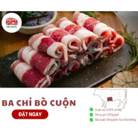 Thịt Ba Chỉ Bò Mỹ Cuộn 500gr | Lẩu - Nướng | Giao Siêu tốc TP.HCM