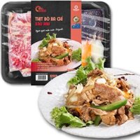 Thịt Ba Chỉ Bò xào rau (Khay 360gr)