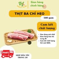 Thịt ba chỉ heo Truefood nhập khẩu 500g Chỉ giao hỏa tốc HN