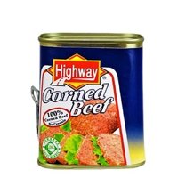 Thịt Bắp Bò Hầm Đóng Hộp Highway Corned Beef, Hộp 340g (12 Oz.)