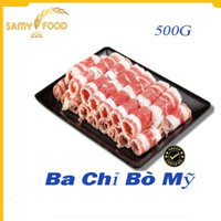 [THỊT BÒ MỸ] BÒ BA CHỈ THƯỢNG HẠNG KHAY 500GR