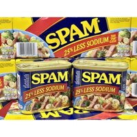 Thịt đóng hộp Spam 25% Less Sodium (340g)