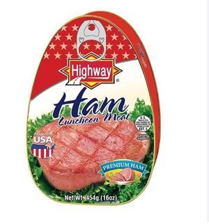 Thịt Heo đóng hộp Ham Luncheon Meat Highway 454g