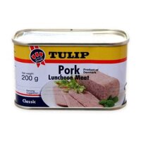 Thịt heo hộp Tulip Pork Luncheon Meat Classic hộp 200g