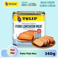 Thịt Heo Hộp Tulip Pork Luchenon Meat 40% Giảm Mặn - Hộp 340g