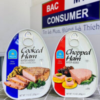 Thịt hộp Cooked Ham Bristol 325g/ được làm từ thịt đùi heo chất lượng, gia vị hoàn chỉnh