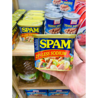 Thịt hộp Glorious Spam 25% Less Sodium 340g của Mỹ - Ngon, giàu dinh dưỡng