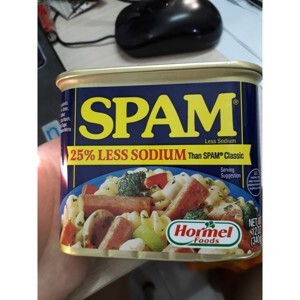 Thịt hộp Hormel Spam Less Sodium 340g