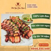 Thịt Lợn Đen Ba Chỉ Hun Khói - Thịt Lợn Hun Khói chuẩn vị thơm ngon vùng núi Tây Bắc dân tộc Thái - Gói 1kg