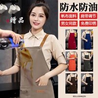 Thịt Nướng Phục Vụ Tạp Dề Chống Thấm Nước In Dầu Chồng Trà Sữa Đặc Biệt Cà Phê Nhà Hàng Bếp Đầu Bếp20250222