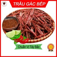 Thịt trâu gác bếp 500g chuẩn vị Tây bắc (tặng kèm chẳm chéo, tương ớt)