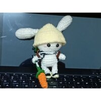 Thỏ Bảy Màu liên quân bằng len ( tặng kèm móc khóa )
