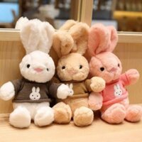 Thỏ Bông Bunny Xinh Xắn Cho Bé ,Gấu Bông Thỏ Mặc Áo Len ,Đồ Chơi Thú Nhồi Bông Quà Tặng Sinh Nhật