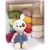 Thỏ bông handmade- Gấu bông len handmade