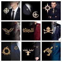 Thổ Cẩm Ngôi Sao Sáu Cánh Nam Phù Hợp Với Đại Bàng Huy Hiệu Rồng Xòe Pin Áo Sơ Mi Nhỏ Cổ Nút Ins Tide Cá Tính Huy Hiệu K