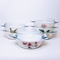 Thố có nắp 1.35L thủy tinh ngọc La Opala Diva xuất xứ Ấn Độ