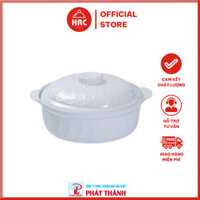 Thố cơm , thô canh có nắp nhựa melamine màu Trắng bóng bền đẹp sang trọng