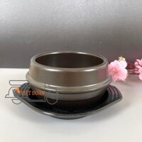 THỐ CƠM TRỘN HÀN QUỐC, CANH HẦM, NỒI KHO QUẸT,CƠM NIÊU 12cm - Gốm sứ cao cấp, kiểu dáng sang trọng TẶNG KÈM ĐẾ LÓT