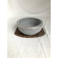 Thố Đá Thố Đá Giữ Nhiệt Tặng Kèm Đế Gỗ Size 20cm