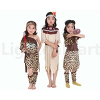 Thổ dân da đỏ trang phục cosplay cho trẻ em