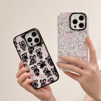 [Thỏ đen] Ốp điện thoại Acrylic từ tính CASETIFY cho iPhone 15 Pro max 16Pro 16 16Pro max 15 Pro 14 Pro max 16 Plus13 Pro max 14 14Pro 15 Plus13 12Pro 12 Pro max 11 Ins