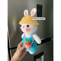 Thỏ đeo túi móc len handmade xinh sắn