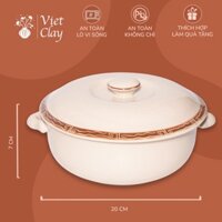 Thố Đựng Cơm Thổ Cẩm Độc Đáo, Có Nắp Đậy, Bộ Bát Đĩa Đẹp