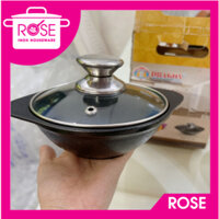 Thố gang đáy V 16cm chống dính Vạn Lợi kho cá kho thịt siêu ngon