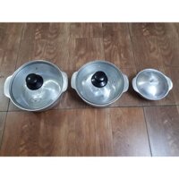 Thố gang đúc doa bóng loại nhỏ đk12.5cm, 15cm, 17cm