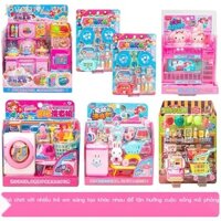 Thỏ Hồng Đồ Chơi Máy Giặt Nhà Chơi Trẻ Em Bộ Nhà Bếp Series Tủ Lạnh Nhỏ Máy Tính Tiền Bé Gái Xe Đẩy Hàng