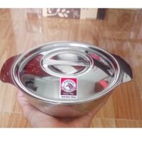 Thố Inox cao cấp Có Nắp có quai Zebra đủ size từ 12cm đến 22cm
