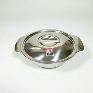 Thố inox có nắp, quai Zebra 123014 14cm (Bạc)