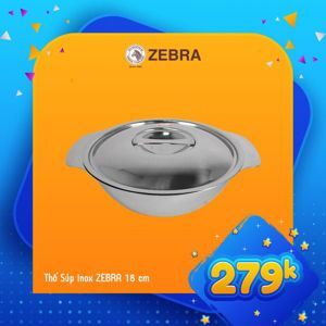 Thố Inox Có Nắp Zebra 123018 - 18CM