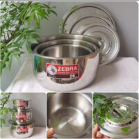 Thố Inox có nắp zebra Indian Chính Hãng Thái Lan