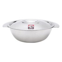 Thố inox Zebra có nắp, quai cầm 12cm 400ml 123012