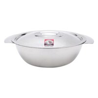 Thố inox Zebra có nắp, quai cầm 20cm 1,6L 123020