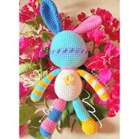 Thỏ len Handmade bảy màu cho bé 25cm dễ thương