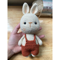 Thỏ móc len mặc yếm handmade