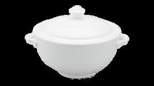 Thố + nắp Minh Long 18cm Camellia Trắng