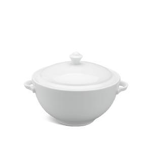 Thố + nắp Minh Long 18cm Camellia Trắng