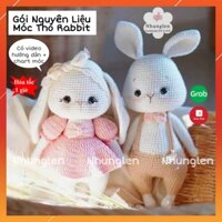 Thỏ Rabbit - DIY Gói Nguyên Liệu Móc Len - Quà Tặng Handmade Tự Làm [Có hướng dẫn]