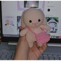 Thỏ tai dài bằng len