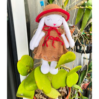 Thỏ tai dài len sợi handmade