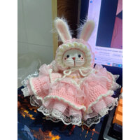 Thỏ tang tang mặc váy móc len ( có sẵn )