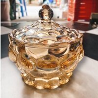 Thố Thủy Tinh Đựng Kẹo , Trái cây Để Bàn Cao Cấp Chấm Bi